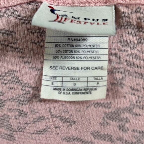 Campus Lifestyle Womens Hooded T-Shirt S Pink Alabama Crimson Tide Rhinestone‎ - Picture 5 of 11